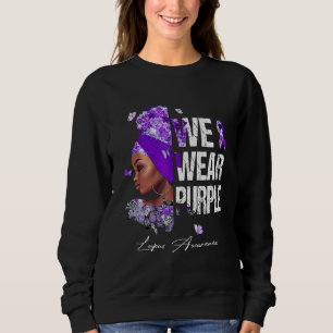 Camiseta Mulheres Negras Vestimos a Consciência do Lupus Ro