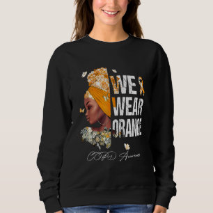 Camiseta Mulheres Negras Vestimos a Consciência Laranja da 