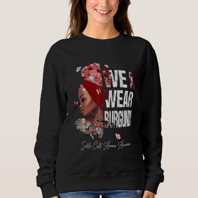 Camiseta Mulheres Negras Vestimos Anemia Célula Falsiforme  (Frente)