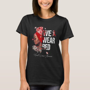 Camiseta Mulheres Negras Vestimos Consciência da Doença do 