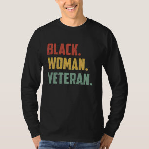 Camiseta Mulheres Negras Veteranas Orgulhosas Mulheres Veto