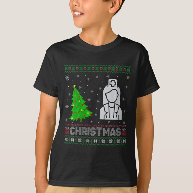 Camiseta Mulheres Nicu Enfermeira Xmas Tree Iluminando Febr (Frente)