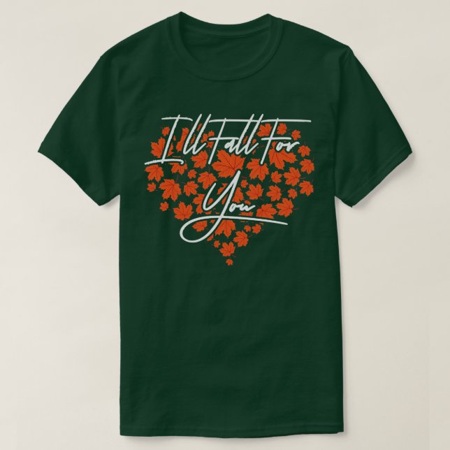 Camiseta Mulheres no Coração das Folhas de outono (Frente do Design)