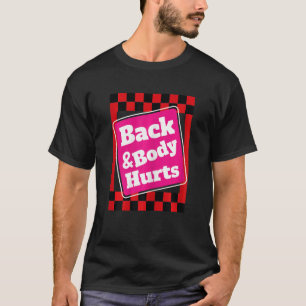 Camiseta Mulheres no corpo traseiro machucam aspas no ginás