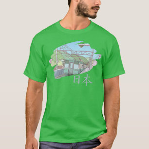 Camiseta Mulheres no Japão Cena de Animação de Treinamento