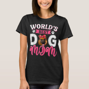 Camiseta Mulheres no mundo Melhor Cachorro Boxer Mãe Dia de
