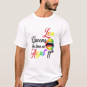 Camiseta Mulheres No Rainbow Lip Queens São Nasceres No 11 