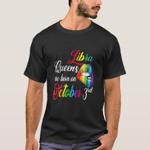Camiseta Mulheres No Rainbow Queens São Nasceres Em 3 De Ou