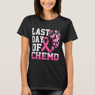 Camiseta Mulheres No Último Dia Do Quimio Cancer Rosa