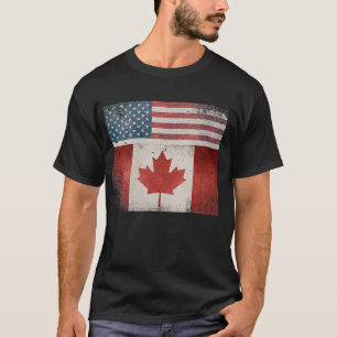 Camiseta Mulheres nos EUA Canadá Bandeira Patriótica Vacina