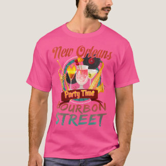 Camiseta Mulheres Nova Orleans Louisiana Bourbon Street Jaz