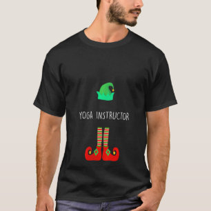 Camiseta Mulheres O Instrutor De Yoga Elfo Festa De Natal T