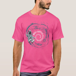 Camiseta Mulheres O Que Acontece Num Buraco Negro - Espaço