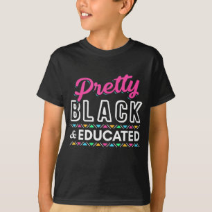 Camiseta Mulheres Oferecem Bonito Preto E Educado Africano