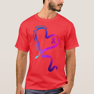 Camiseta Mulheres Oferecem Fita Coração Fita Juvenil Artrit