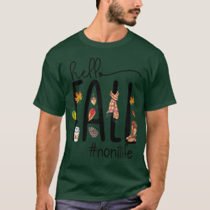 Camiseta Mulheres Olá outono Nooni Vida Fora de Dia das Bru