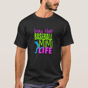 Camiseta Mulheres Orgulhadas Baseball Mimi Vovó Esportes
