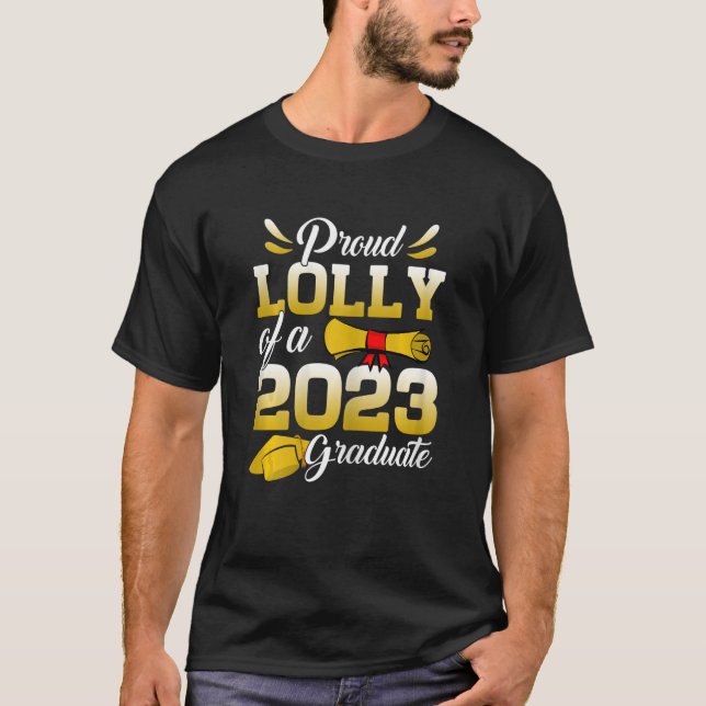 Camiseta Mulheres Orgulham Lolly De Uma Classe De Formando  (Frente)