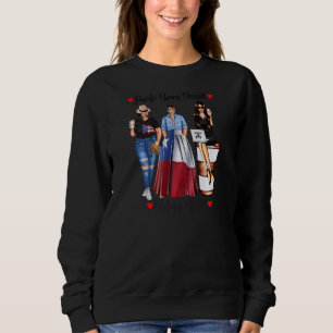 Camiseta Mulheres Orgulham Porto Rico Raízes Chilenas Bande