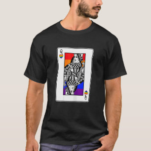Camiseta Mulheres Orgulho gay Rainha De Corações Lgbt Q Rai