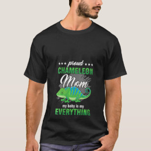 Camiseta Mulheres Orgulhosas Chameleon Mãe Mãe Mãe Mãe Bebê