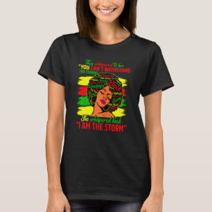 Camiseta Mulheres Orgulhosas Damas Negras Africanas Negras 