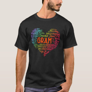 Camiseta Mulheres Orgulhosas Gama LGBT Arco-Íris Vovó