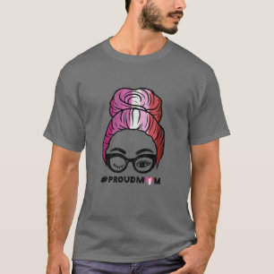 Camiseta Mulheres Orgulhosas Mãe Cabelo Mensageiro LGBT Ban