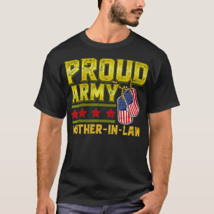 Camiseta Mulheres Orgulhosas Mãe Do Exército Em Direito Nos