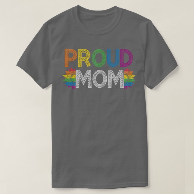 Camiseta Mulheres Orgulhosas Mãe LGBT Orgulho LGBT Mês Orgu (Frente do Design)