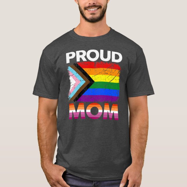 Camiseta Mulheres Orgulhosas Mãe Orgulho Transgênero LGBT (Frente)