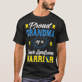 Camiseta Mulheres orgulhosas Vovó da Síndrome de Down Guerr
