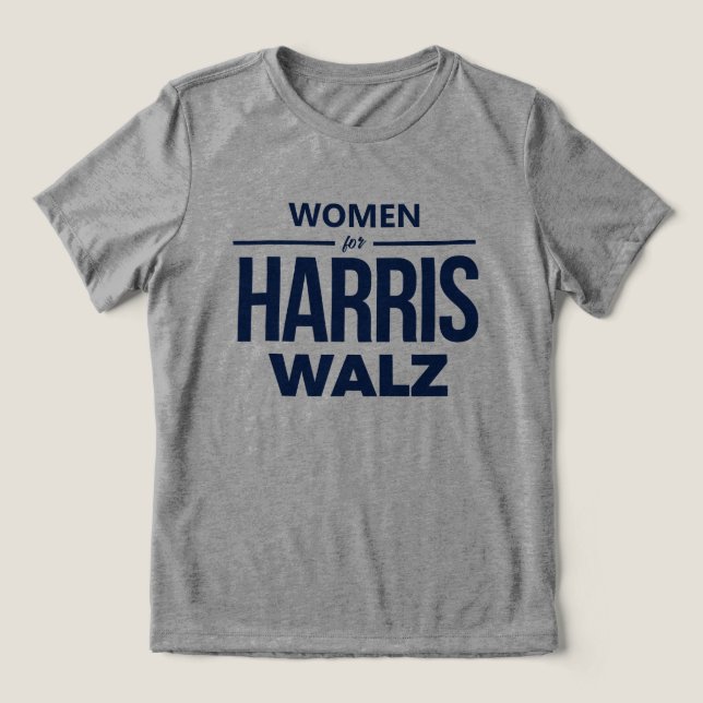 Camiseta Mulheres para Harris Walz (Design frontal)