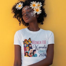 Camiseta Mulheres para Kamala Harris 2024 Eleição feminina