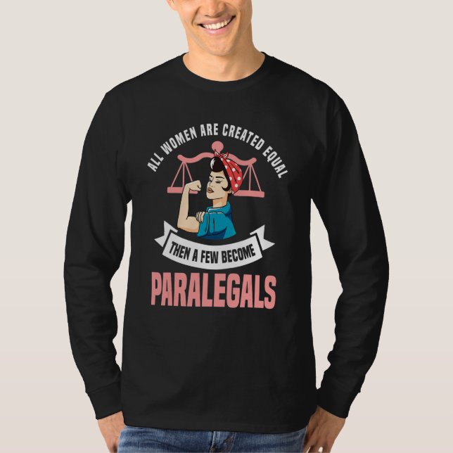 Camiseta Mulheres Paralegais Advogada Assistente Jurídico F (Frente)