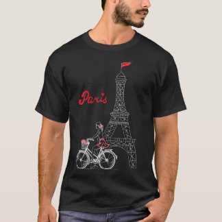 Camiseta Mulheres Paris Cidade Do Amor Torre Eiffel Euro
