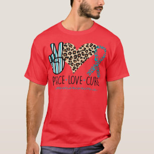 Camiseta Mulheres Paz Amor Curto Óvulo Gráfico Coração Cora