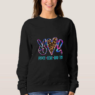 Camiseta Mulheres Paz Amor Tecnólogo Radiológico Vida Ste