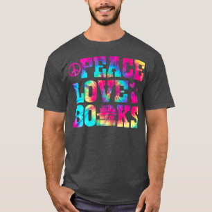 Camiseta Mulheres Paz Livros de Amor Livro Amam Funny Readi