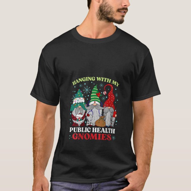 Camiseta Mulheres Penduradas Com Meus Gnomos De Saúde Públi (Frente)
