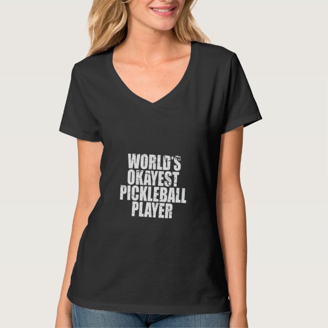 Camiseta Mulheres Perfeitas Engraçadas Pickleball (Frente)