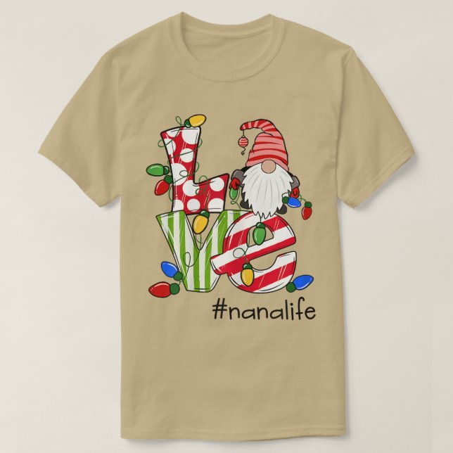 Camiseta Mulheres Personalizadas Amor Nanalife Candy Gnomo  (Frente do Design)