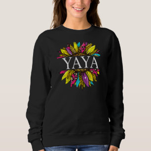 Camiseta Mulheres Personalizadas Yaya Sunflower Avó