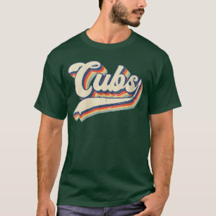 Camiseta Mulheres Personalizado Esportes Nome Cubs Vintage