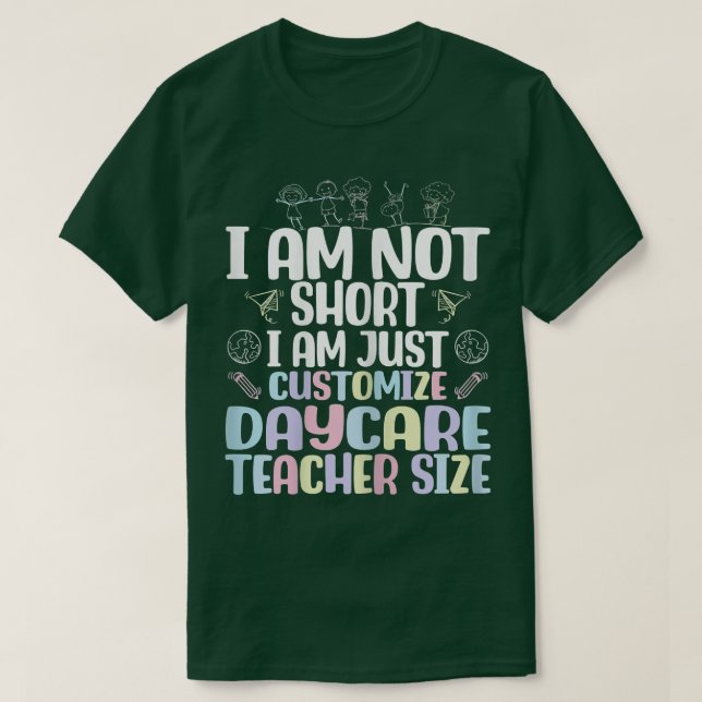 Camiseta Mulheres Personalizam Professores De Cuidados De D (Frente do Design)