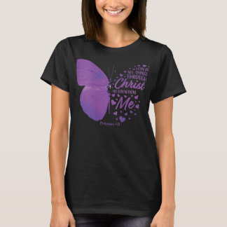 Camiseta Mulheres Philippians 413 Bíblias Cristãs Verse Gif