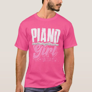 Camiseta Mulheres Pianistas Tocadoras de Piano Música Cláss