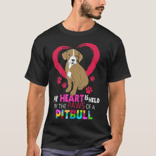 Camiseta Mulheres Pitbull Gif Touro De Pit Touro De Pé Em P