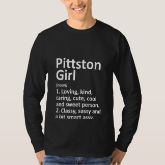 Camiseta Mulheres PITTSTON GIRL PA PENNSYLVANIA Funny City 