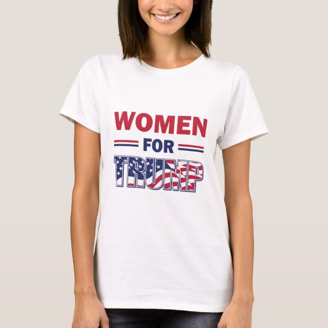 Camiseta Mulheres por Trump (Frente)